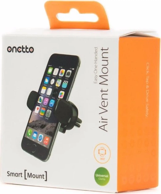 Автомобільний тримач Onetto Air Vent Mount Black (8809427180195) - зображення 2