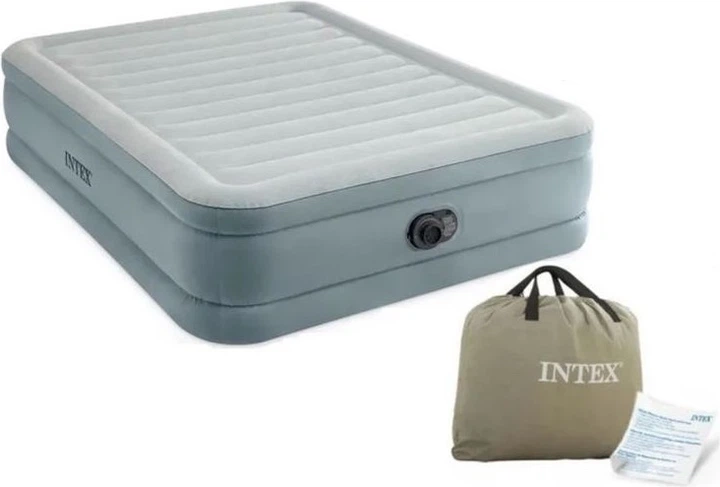 Матрац надувний двомісний Intex із вбудованим електронасосом 203x152x46 см 64824 (6941057430850) - зображення 6