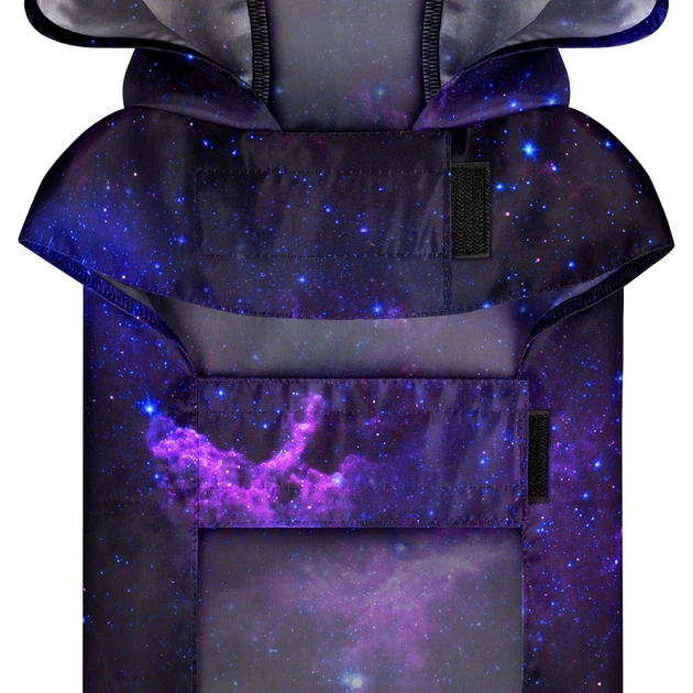 Дощовик-накидка з капюшоном для собак WAUDOG Clothes, малюнок "NASA21", М, А 40-43 см, B 52-62 см, З 33-42 см - зображення 9