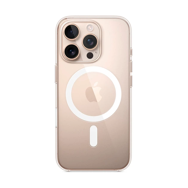 Прозорий чохол для iPhone 16 Pro TPU Clear Case з MagSafe - зображення 2