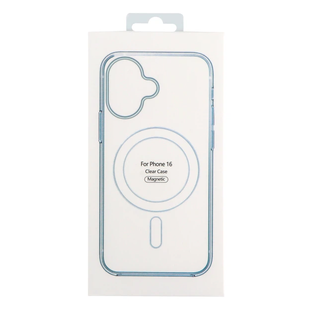 Прозрачный чехол для iPhone 16 TPU Clear Case с MagSafe - Фото 3 Прозрачный чехол для iPhone 16 TPU Clear Case с MagSafe - изображение 3
