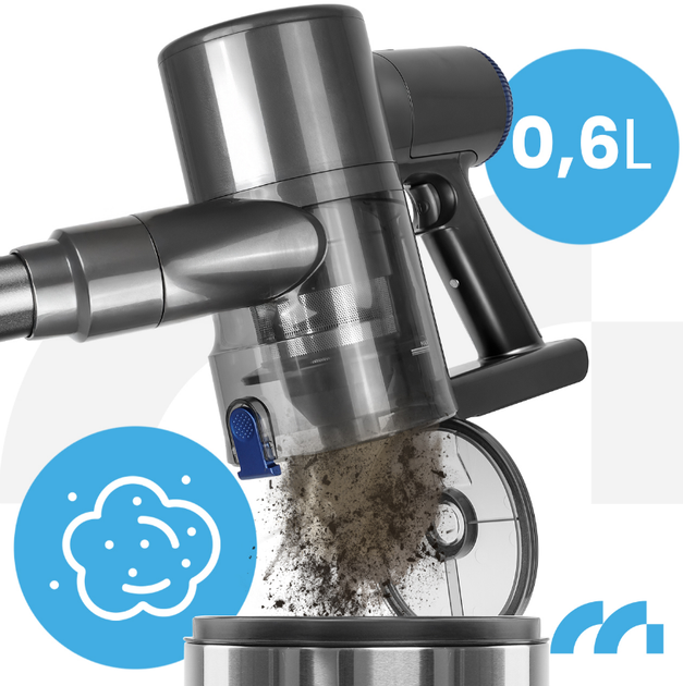 Вертикальный пылесос MalTec TURBOCYCLONE PRO3000 400Вт - Фото 5 Вертикальный пылесос MalTec TURBOCYCLONE PRO3000 400Вт - изображение 5