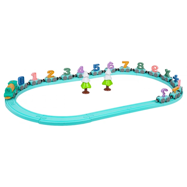 Zestaw do zabawy Ramiz ZKT.AU5885 kolejka matematyczny pociąg 53 elementy (5903864974126) - obraz 3