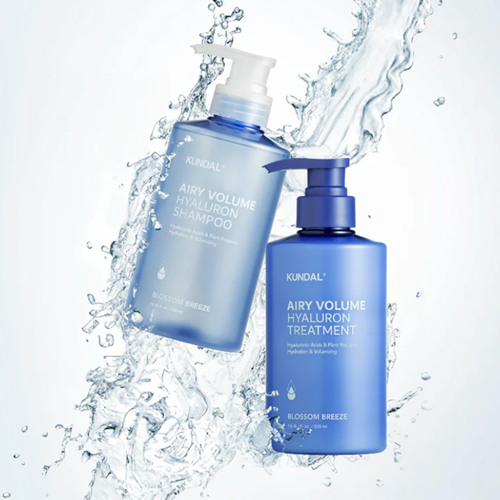 Подарунковий набір Kundal Airy Volume Hyaluron Edition Set Blossom Breeze для волосся - изображение 2
