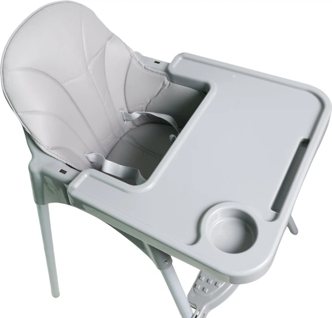 Krzesełko do karmienia Hedo regulowane Szare (5904041148026) - obraz 4