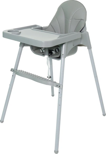 Krzesełko do karmienia Hedo regulowane Szare (5904041148026) - obraz 6