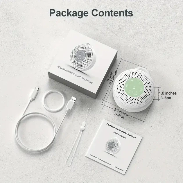 JusLaco White Noise Machine – портативный генератор белого шума и природных звуков для сна и релакса - изображение 5