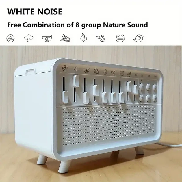 White Noise Sleep Aid + Aromatherapy Humidifier + Smart Night Light 3-in-1 — пристрій для сну, релаксу та ароматерапії - зображення 5