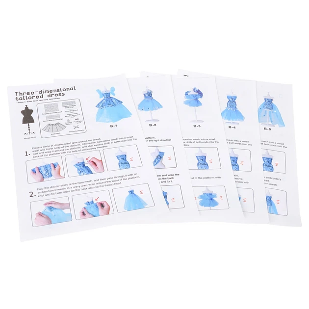 Набір Маленької Дизайнерки Ramiz ZDZ.007-B блакитні матеріали + аксесуари (5903864975086) - зображення 6