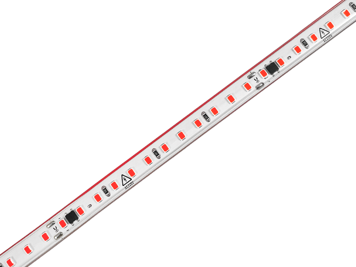 Світлодіодна стрічка 2835-120led-11х5.5mm-220V 9W/m IP65 червоний (50м у бабіні) #17-R AVT - зображення 3