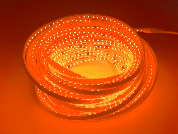 Світлодіодна стрічка 2835-120led-11х5.5mm-220V 9W/m IP65 жовтий (50м у бабіні) (AVT-120Y2835-220V-9W/m) #17-Y - Фото 2 Світлодіодна стрічка 2835-120led-11х5.5mm-220V 9W/m IP65 жовтий (50м у бабіні) (AVT-120Y2835-220V-9W/m) #17-Y - зображення 2