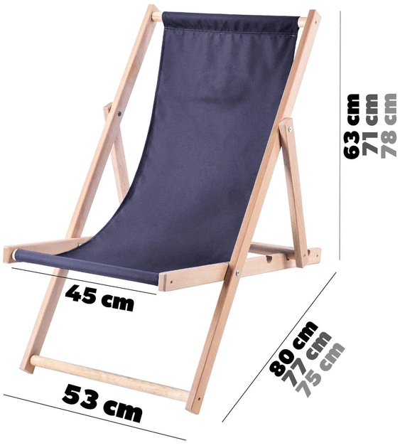 Шезлонг Kadax Tulon K7850 - зображення 4