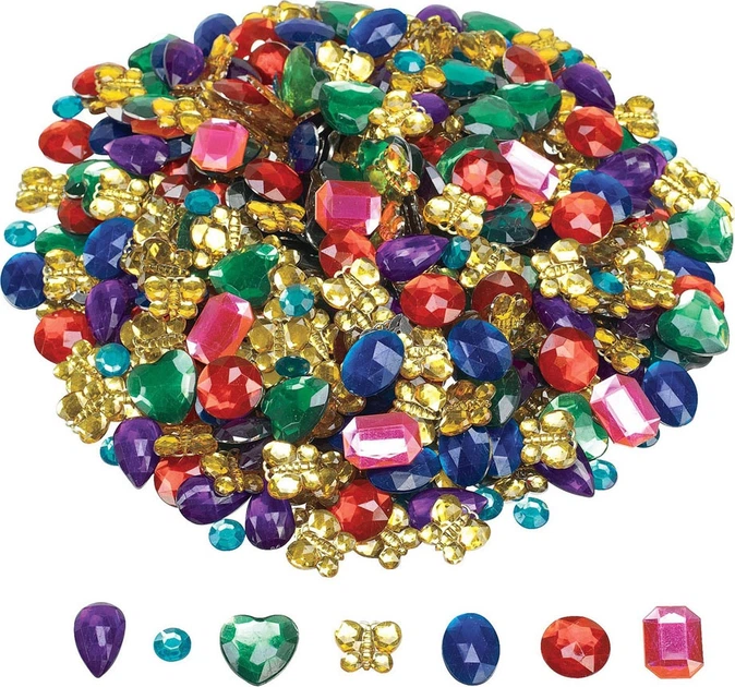 Duże brokatowe cyrkonie dekoracyjne Colorations 453 g (5710903613126) - obraz 2