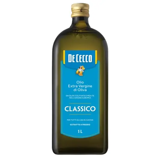 Масло оливковое Extra Vergine Classico 1 л ТМ De Cecco - Фото 1 Масло оливковое Extra Vergine Classico 1 л ТМ De Cecco - изображение 1