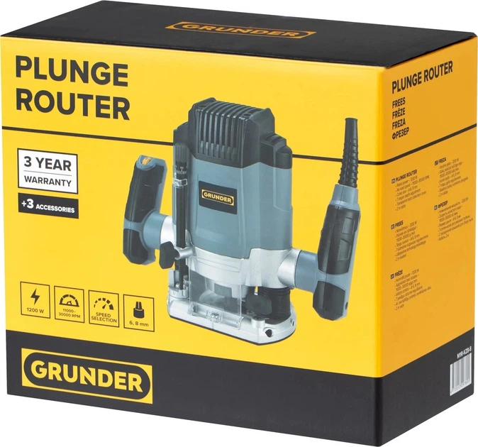 Frezarka Grunder 1200 W (M1R-KZ8-8) - obraz 10