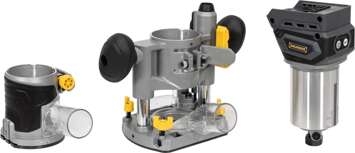 Frezarka bezprzewodowa Grunder bez akumulatora i ładowarki (DB18V-061) - obraz 3