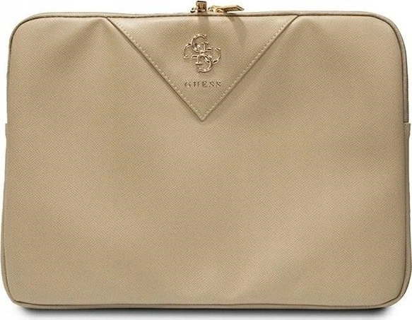 Чехол для ноутбука Guess Sleeve Triangle 4G 14" Light Gold (GUCS14ZPGSTEGD) - зображення 2