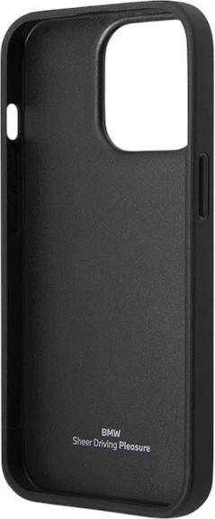 Etui plecki BMW Leather Diamond Pattern do Apple iPhone 14 Pro Black (3666339066543) - obraz 7