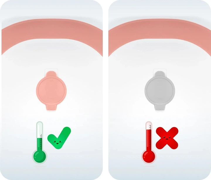 Wanienka dla dzieci Ricokids skladana ze stelazem termometrem i wkladka bialo-rozowa 85 x 45 x 21 cm (5903890629236) - obraz 3
