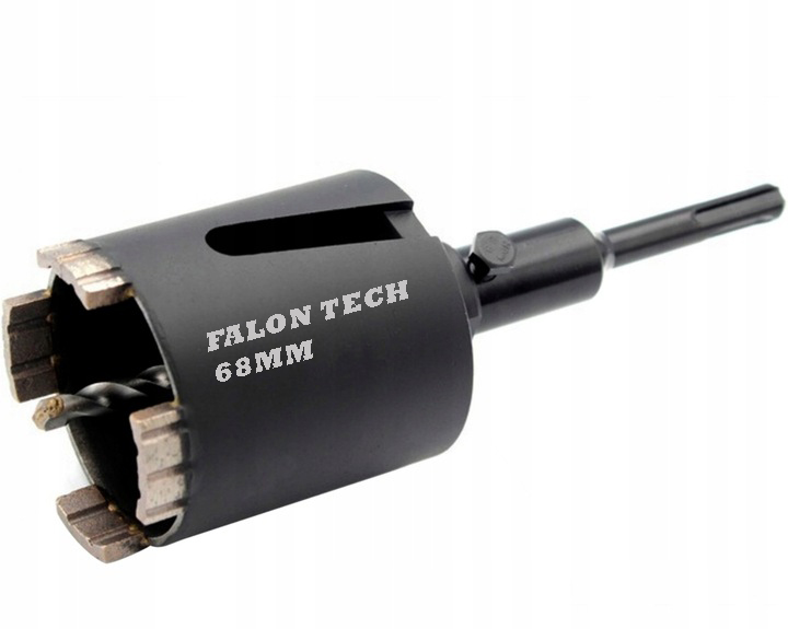 Алмазна кільцева фреза по бетону 68мм 4 сегмента Falon-Tech FT6804 - зображення 2