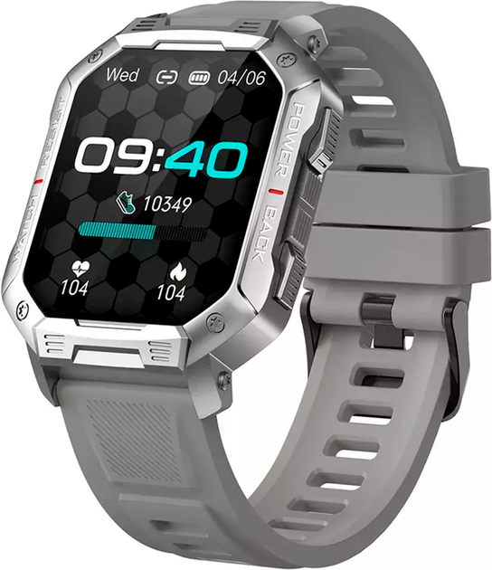 Smartwatch Kumi U3 Pro Silver (KU-U3P/SR) - obraz 4