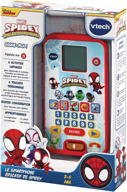 Інтерактивний смартфон Vtech Павук та його чудові друзі (датська мовна версія)(3417765544231) - зображення 2