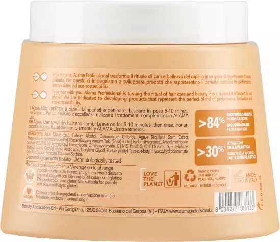 Maska do włosów Alama Liss wygladzająca 500 ml (8008277188133) - obraz 2