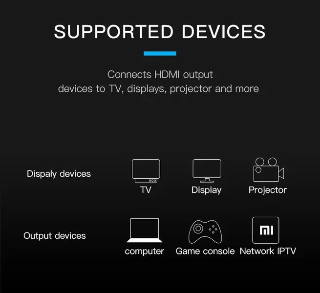 Кабель HDMI Vention HDMI-HDMI, 2m, v2.0, 4K 60Hz (VAA-M02-B200) - зображення 9