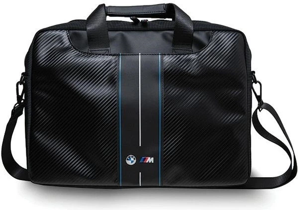 Torba na laptopa BMW Carbon Blue Stripes 16" Black (BMCB15COMSCAKL) - obraz 2