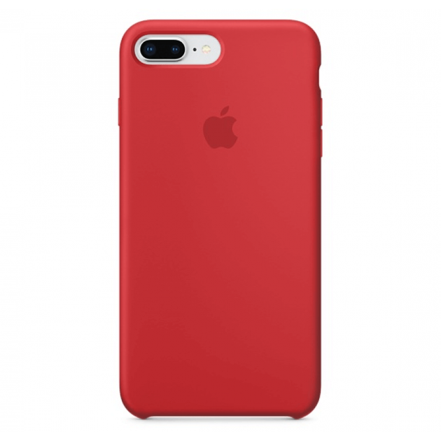 Чохол-накладка Silicone Full case для IPhone 8 Plus Red червоний - Фото 1 Чохол-накладка Silicone Full case для IPhone 8 Plus Red червоний - зображення 1