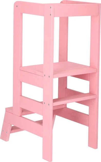 Podest Springos Pomocnik kuchenny dla dzieci 90 cm Różowy (5907719419916) - obraz 5