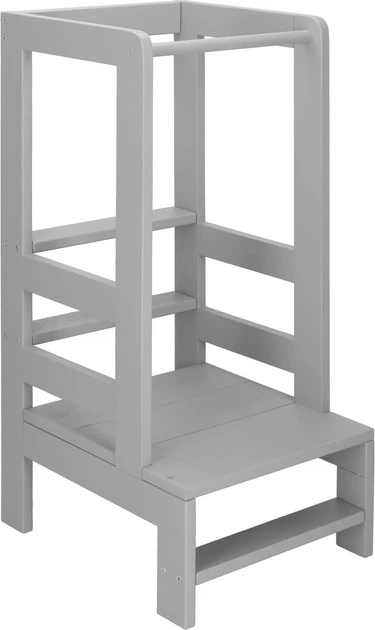 Podest kuchenny Springos dla dzieci 3-poziomowy 90 cm Szary (5907719489421) - obraz 3