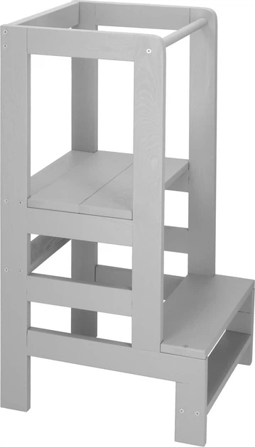 Podest kuchenny Springos dla dzieci 3-poziomowy 90 cm Szary (5907719489421) - obraz 4