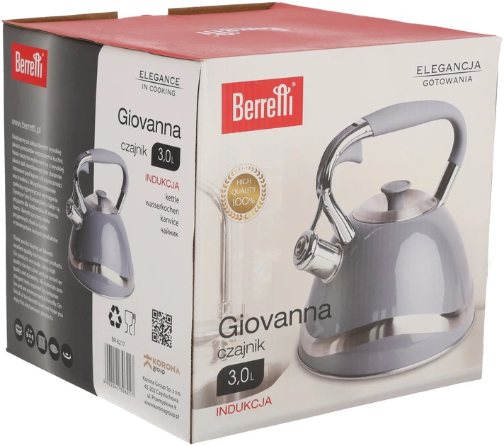 Czajnik Berretti Giovanna czarny 3 l (5902041306217) - obraz 4