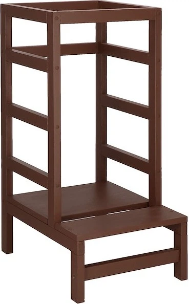 Podest kuchenny Springos dla dzieci 4-poziomowy 90 cm Brązowy (5907719420561) - obraz 3