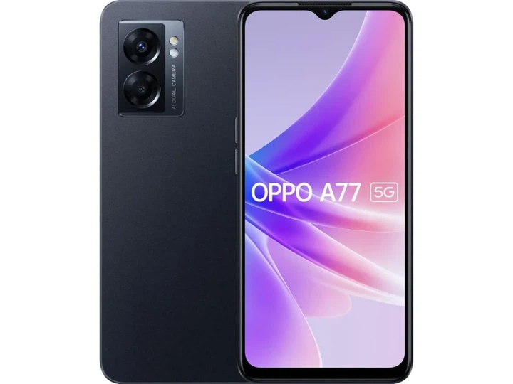 Смартфон OPPO A77 5G 4/64GB Midnight Black - Фото 1 Смартфон OPPO A77 5G 4/64GB Midnight Black - изображение 1