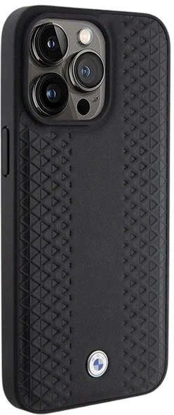 Etui plecki BMW Leather Diamond Pattern do Apple iPhone 15 Pro Black (3666339142568) - obraz 4
