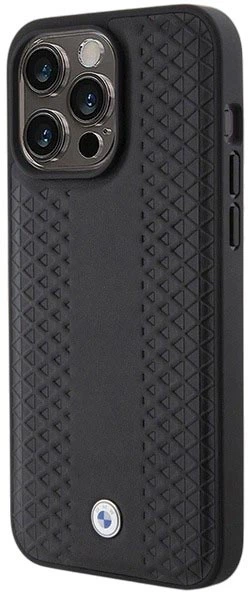 Etui plecki BMW Leather Diamond Pattern do Apple iPhone 15 Pro Max Black (3666339142575) - obraz 2