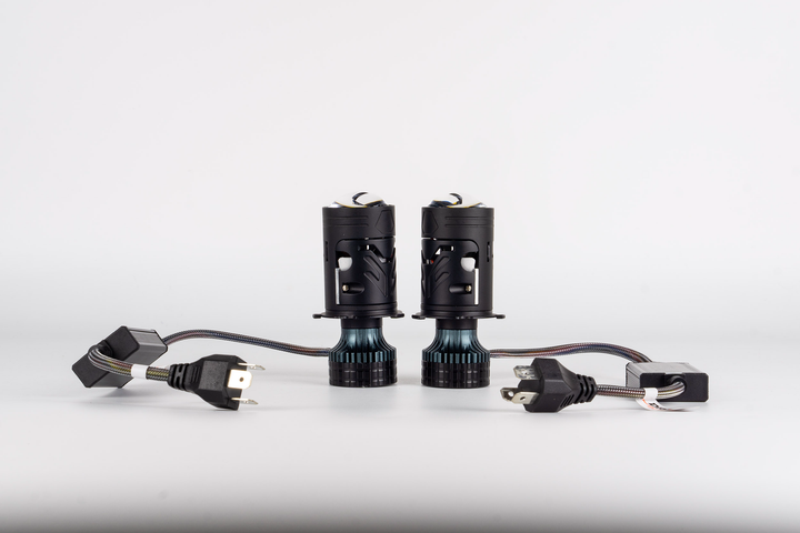 Led лампи з лінзою DriveX LE-10 H4 H/L 6000K 85W/65W 9-36V - зображення 3