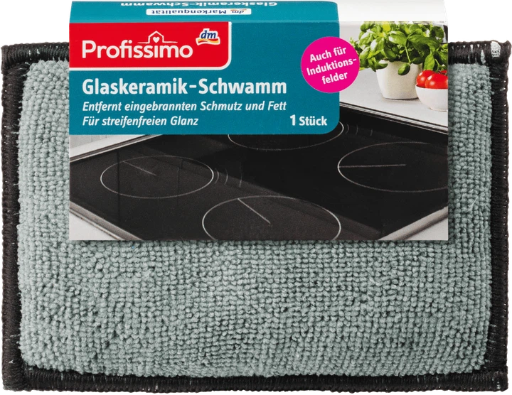 Губка для склокерамічних та індукційних плит марки DM Profissimo Duo-Glaskeramik-Schwamm 1шт - зображення 3
