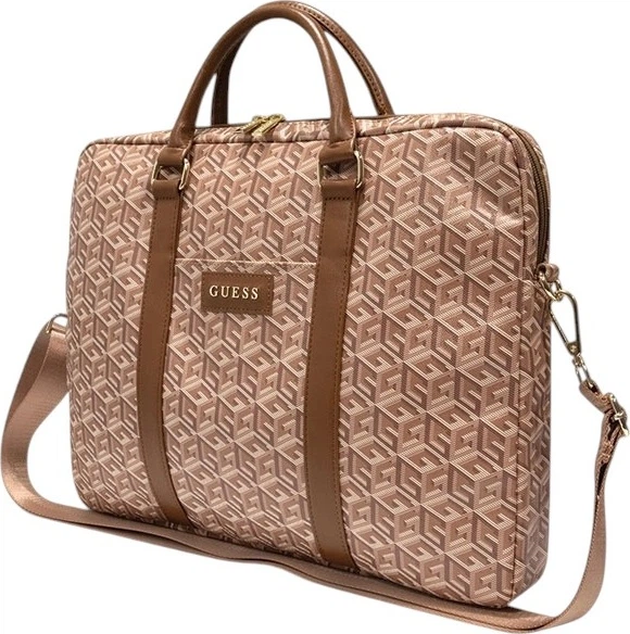 Torba na laptopa Guess GCube Stripes 16" Brown (3666339112998) - obraz 2