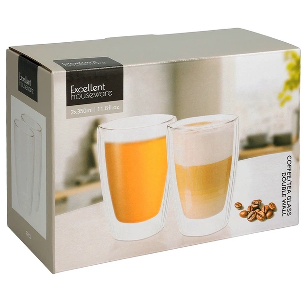 Szklanki do latte macchiato Excellent Houseware 2 x 350 ml (8721037535274) - obraz 4