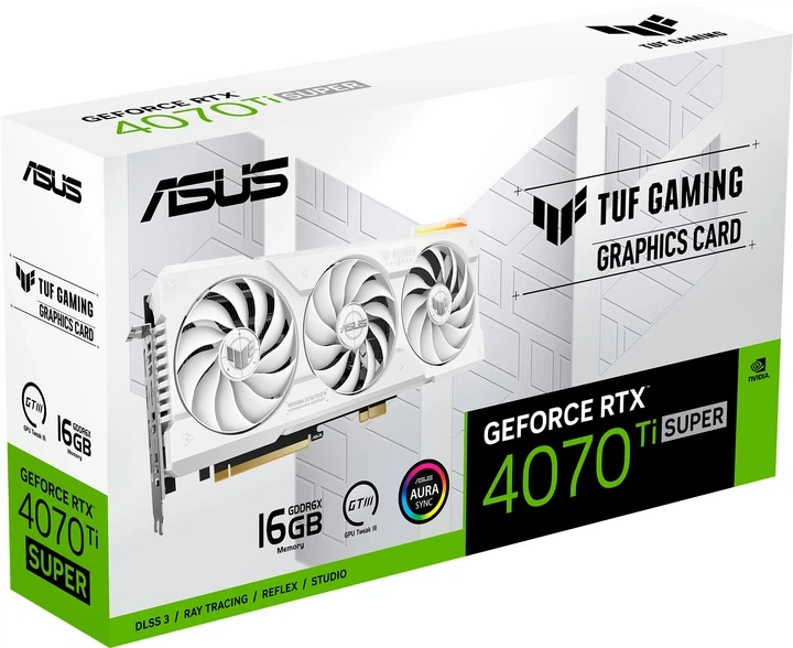 Видеокарта ASUS PCI-Ex GeForce RTX 4070 Ti SUPER TUF Gaming BTF White OC Edition 16GB GDDR6X (256bit) (2670/21000) (2 x HDMI, 3 x DisplayPort) (TUF-RTX4070TIS-O16G-BTF-WHITE) - изображение 14