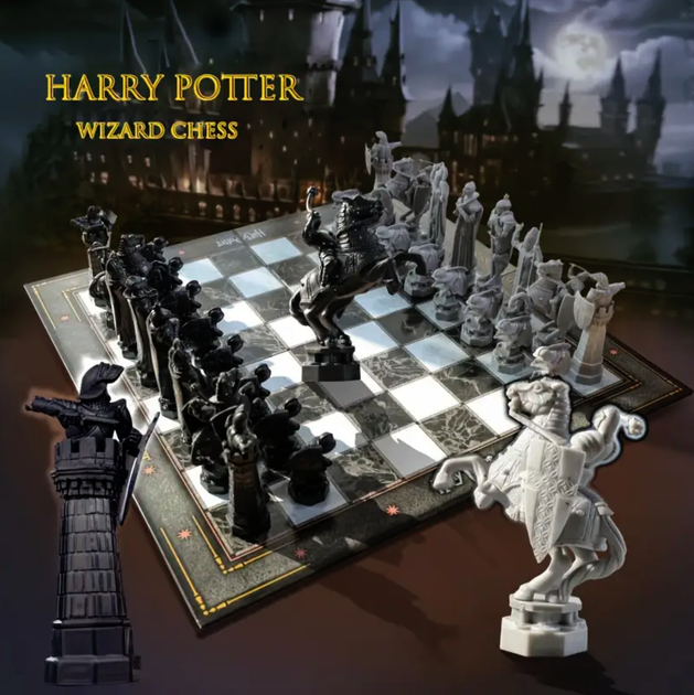 Шахматы Гарри Потер Harry Potter Wizard Chess Set — в кейсе - изображение 3