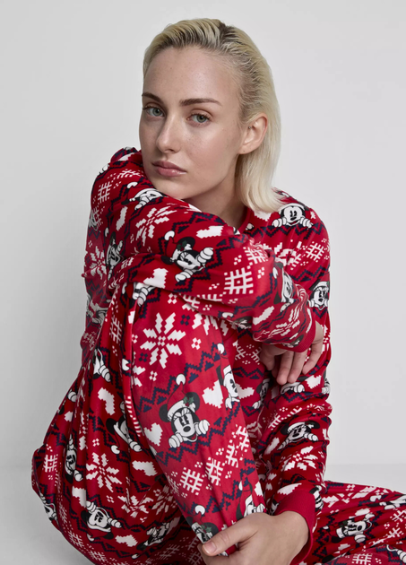 М'які плюшеві піжамні штани Primark Disney's для дому та сну XXL Червоний (8507) - зображення 3