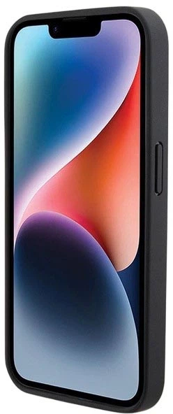 Etui plecki BMW Leather Stamp Tricolor do Apple iPhone 15 Pro Black (3666339143367) - obraz 7