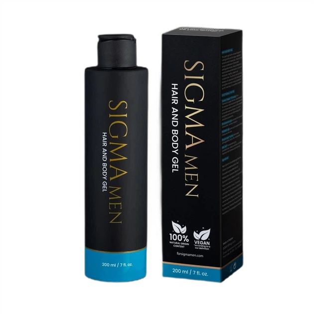 Żel pod prysznic dla mężczyzn Sigma Men Hair and Body nawilżający 200 ml (5906770232045) - obraz 2