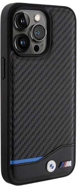 Etui plecki BMW Leather Carbon do Apple iPhone 15 Pro Max Black (3666339143862) - obraz 4