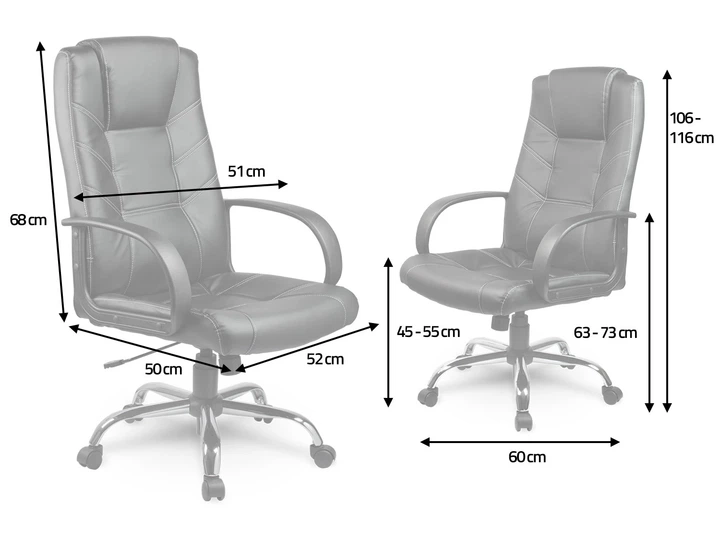 Офісне крісло Sofotel EG-221 Коричневе 2211 (5902041313345) - зображення 4