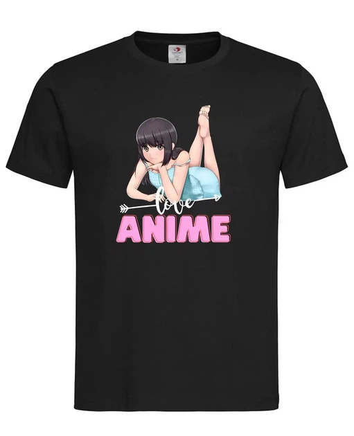 Футболка "Love Anime" чёрная S - Фото 1 Футболка "Love Anime" чёрная S - изображение 1